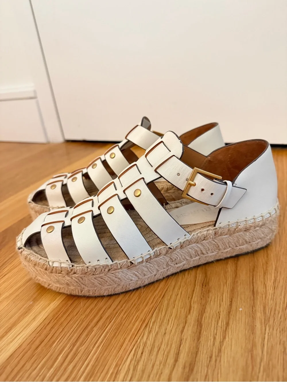 Tory Burch Women’s Cream Espadrille Fisherman Sandals